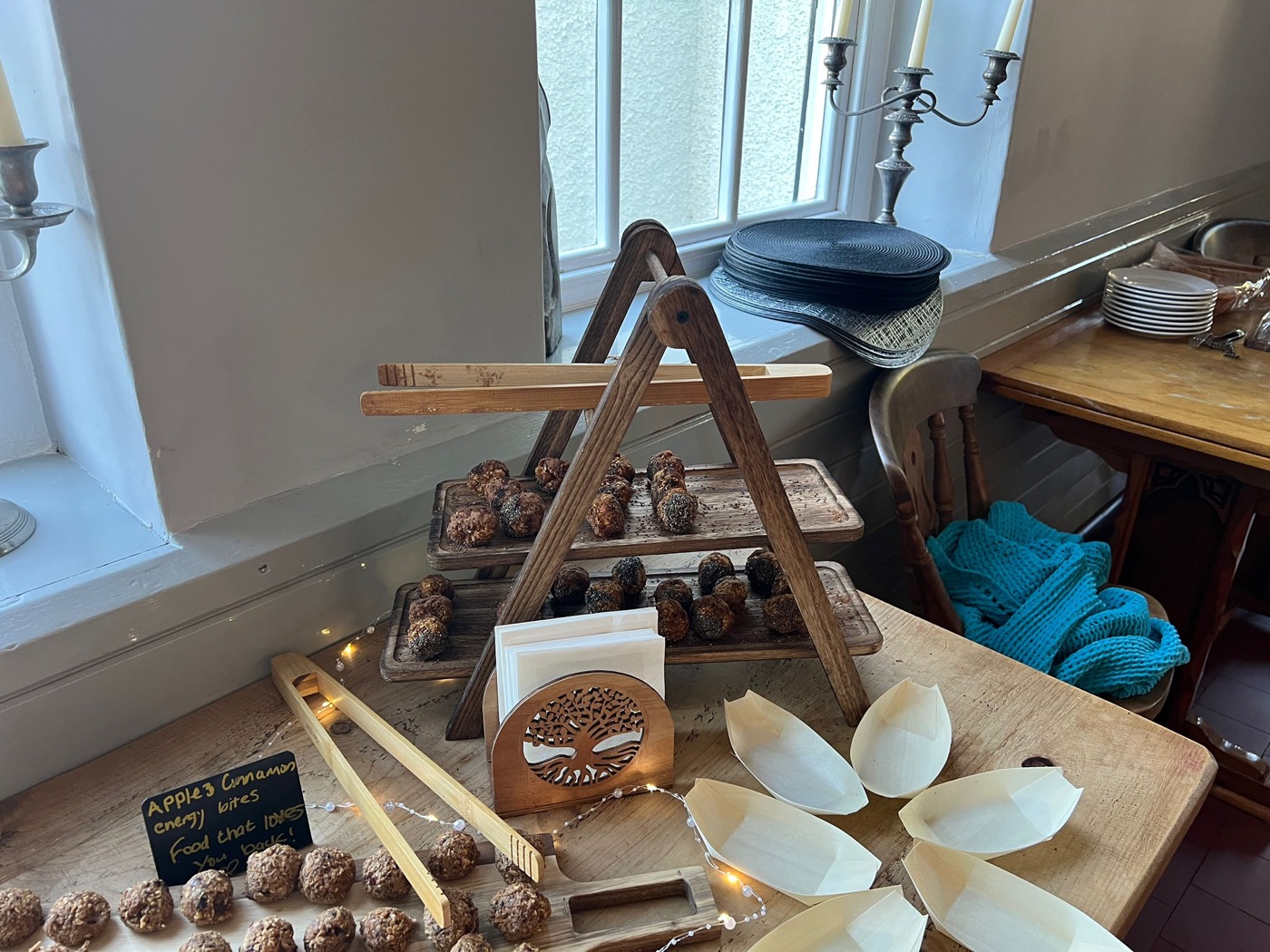 A small event catering spread