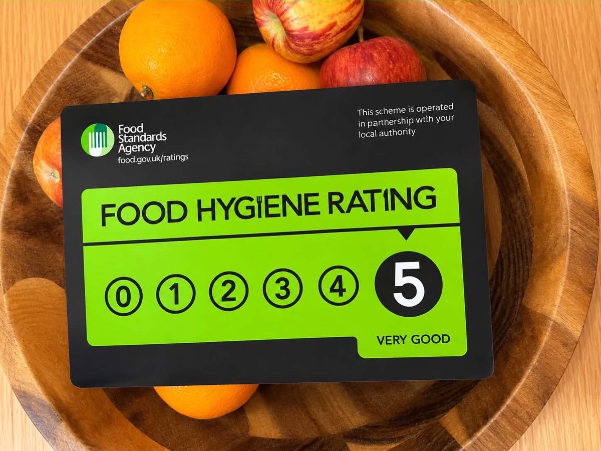 Nourished Soul's Food Hygiene Rating sticker — 5, Very Good